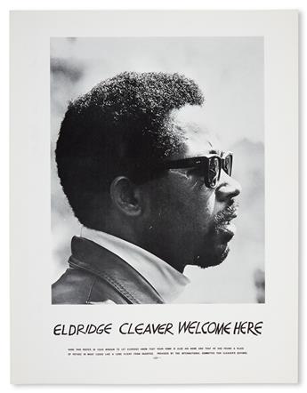 (BLACK PANTHERS.) CLEAVER, ELDRIDGE. Eldridge Cleaver Welcome Here.